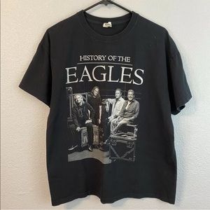 History of The Eagles Tour 2013-2014 Black Anvil T-Shirt Sz L
